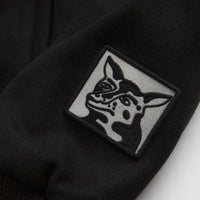 by Parra Dog Faced Varsity Jacket - Black thumbnail