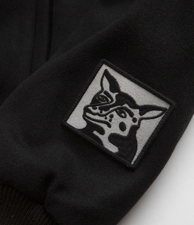 by Parra Dog Faced Varsity Jacket - Black