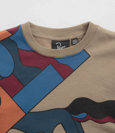 by Parra Etappe 17 Crewneck Sweatshirt in Mushroom