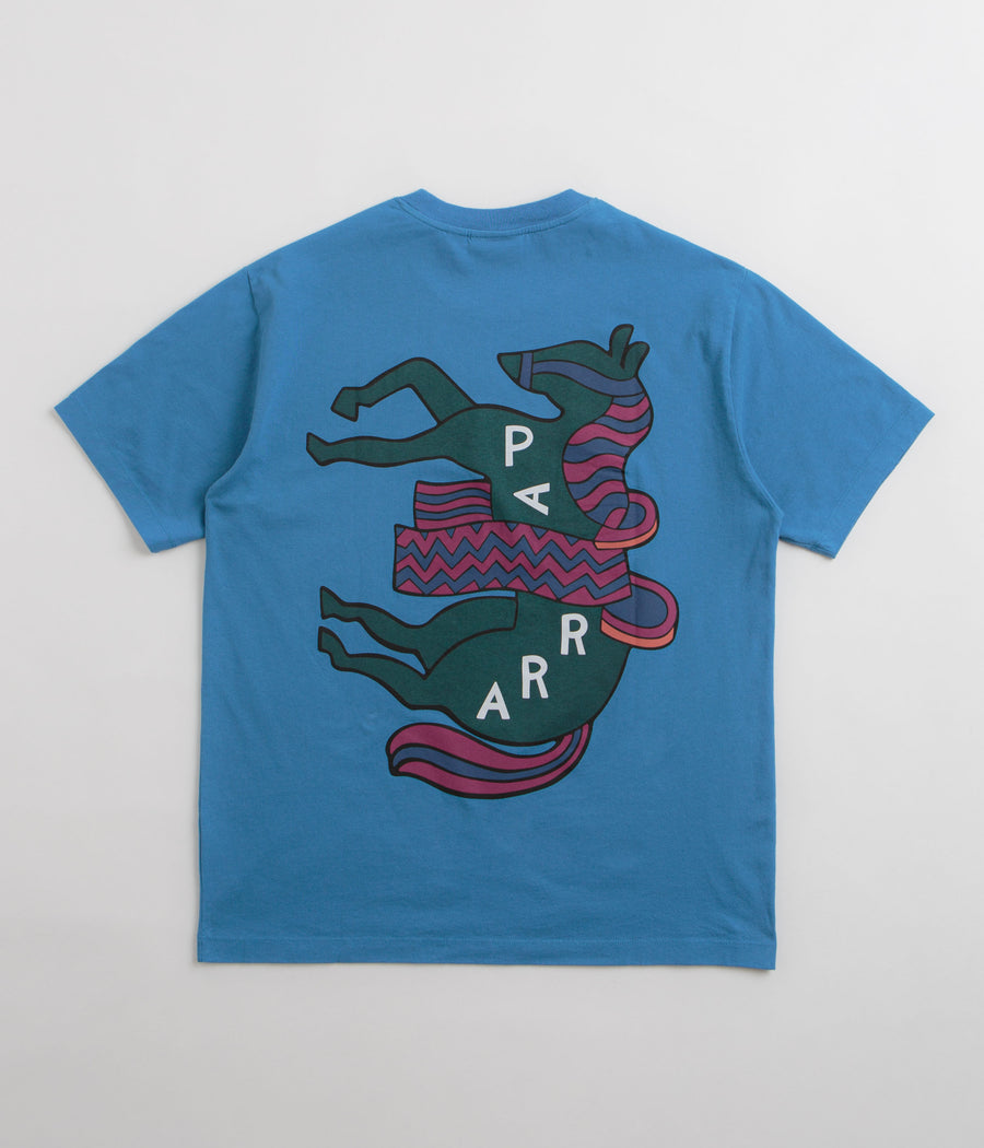 by Parra Fancy Horse T-Shirt - Azure Blue