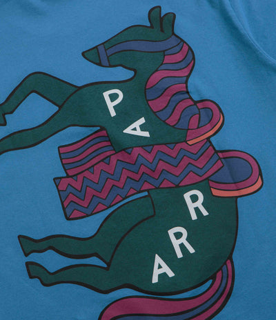 by Parra Fancy Horse T-Shirt - Azure Blue