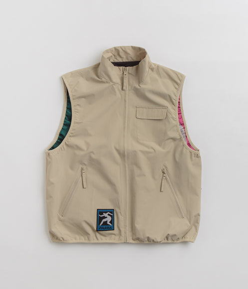 by Parra Ghost Cave Reversible Vest - Tan