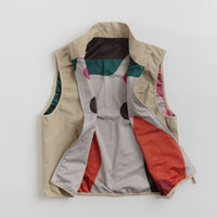 by Parra Ghost Cave Reversible Vest - Tan thumbnail