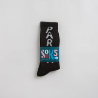by Parra Hole Logo Crew Socks - Black thumbnail