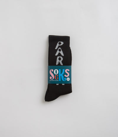 by Parra Hole Logo Crew Socks - Black
