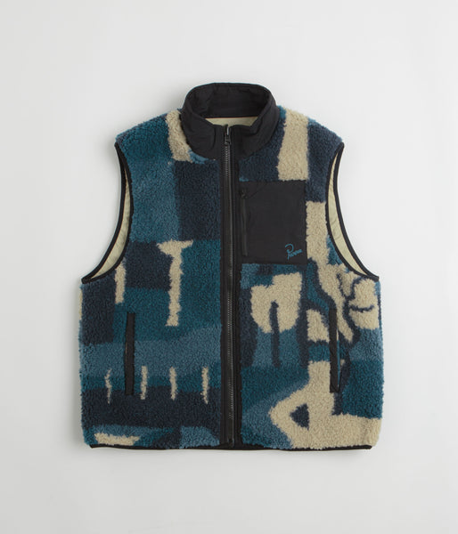 美品 ジプソフィア Boa Reversible Vest Navy by Parra Infinite Bird Reversible Vest - Navy Blue | flatspot