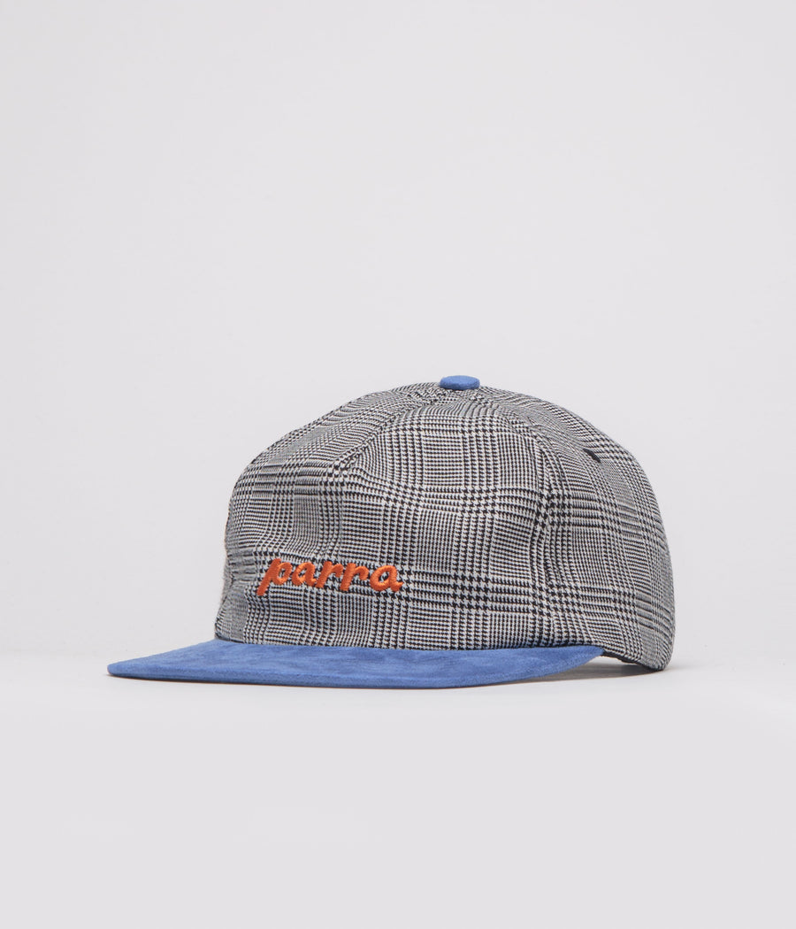 by Parra Lowercase Logo 5 Panel Cap in Blue