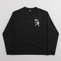 by Parra Neurotic Flag Long Sleeve T-Shirt - Black thumbnail