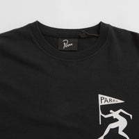 by Parra Neurotic Flag Long Sleeve T-Shirt - Black thumbnail