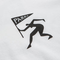 by Parra Neurotic Flag Long Sleeve T-Shirt - White thumbnail