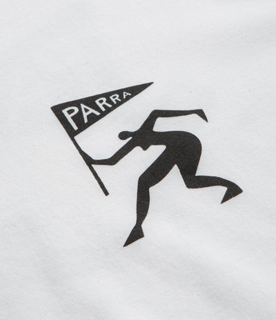 by Parra Neurotic Flag Long Sleeve T-Shirt - White