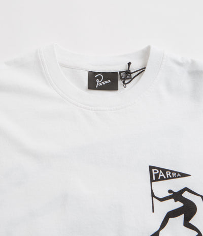 by Parra Neurotic Flag Long Sleeve T-Shirt - White