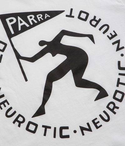 by Parra Neurotic Flag Long Sleeve T-Shirt - White