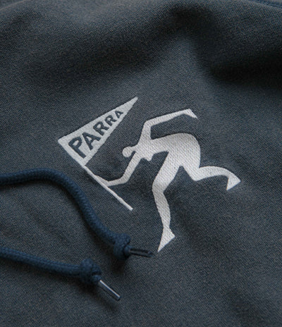 by Parra Neurotic Mini Flag Hoodie - Washed Blue
