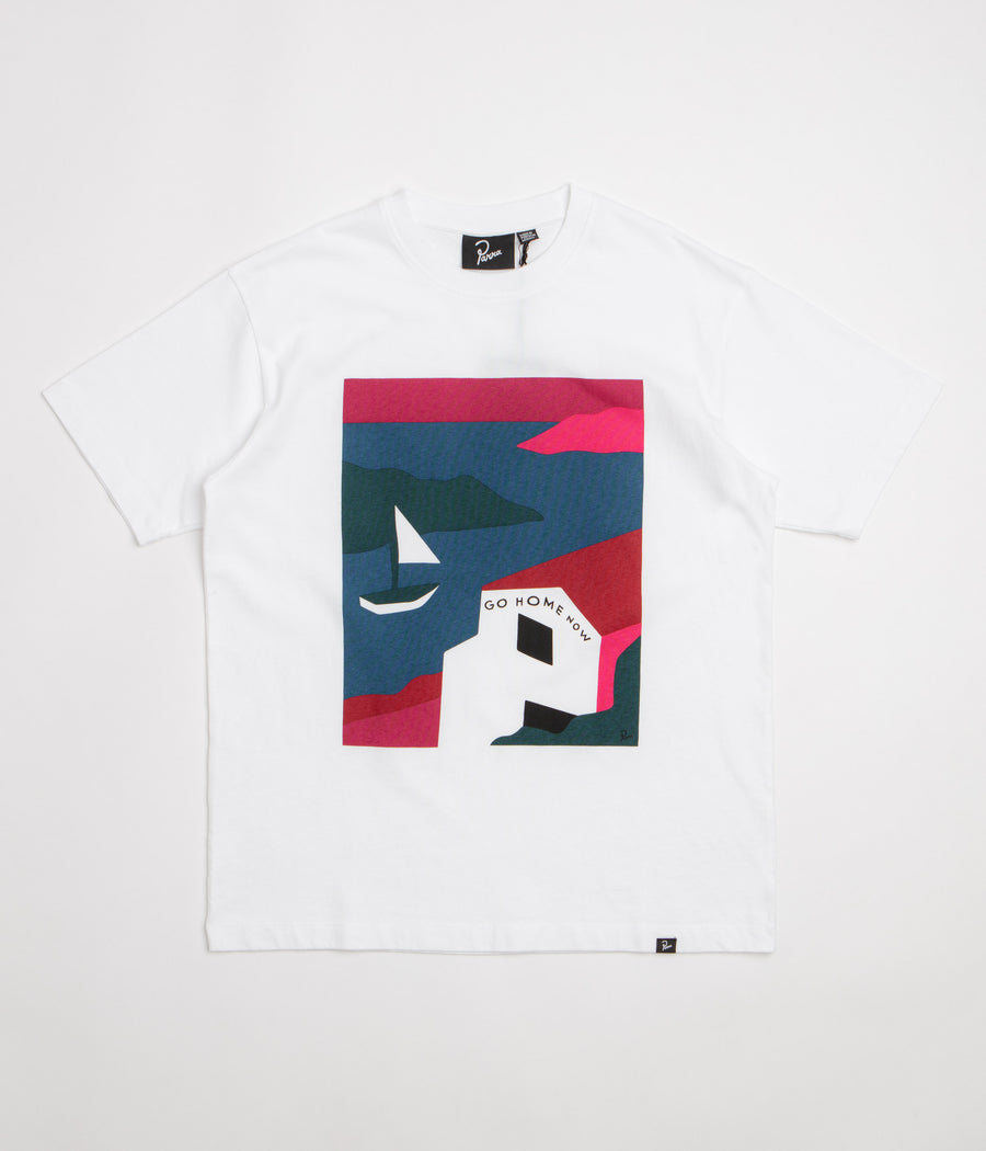 by Parra No Vacation T-Shirt in White
