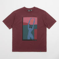 by Parra Protect The Sun T-Shirt - Dark Burgundy thumbnail