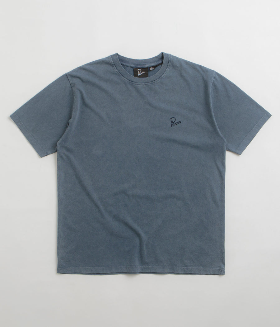 by Parra Script Logo T-Shirt - Washed Blue