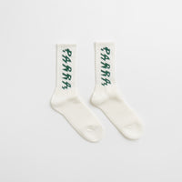 by Parra Shocker Logo Crew Socks - White / White thumbnail
