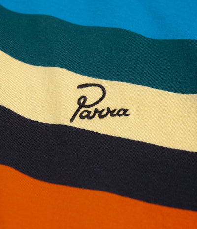 by Parra Stacked Pets On Stripes T-Shirt - Multi