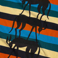 by Parra Stacked Pets On Stripes T-Shirt - Multi thumbnail