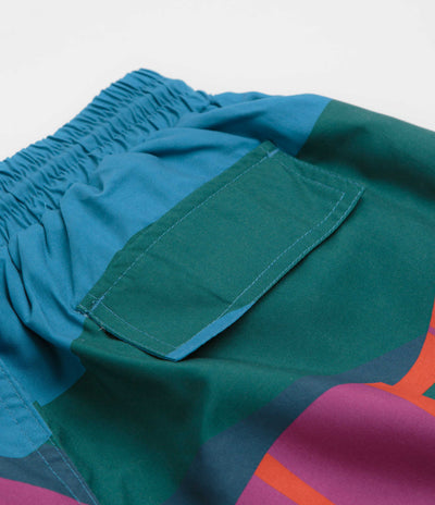 by Parra The Festival Fence Swim Shorts in Blue