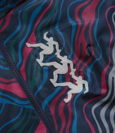 by Parra Track Flow Track Jacket - Navy Blue