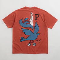 by Parra Wheeled Bird T-Shirt - Rust thumbnail