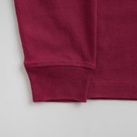 by Parra Wine And Books Long Sleeve T-Shirt - Beet Red thumbnail