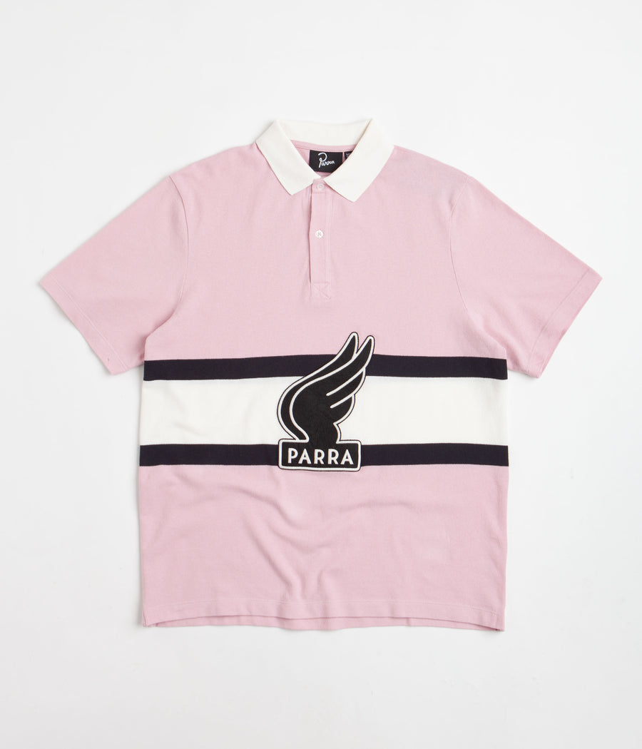 by Parra Winged Logo Polo Shirt - Pink