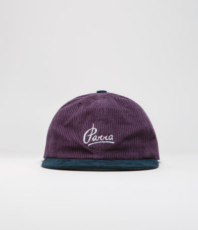 by Parra Painters Script Corduroy Cap - Purple