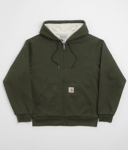 ソルティライチ　Carhartt フード付きジャケット オリーブ carhartt-active-sweat-jacket-