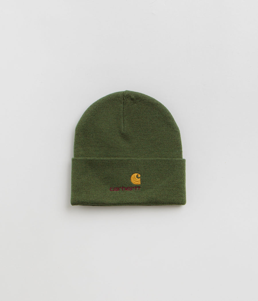 Carhartt American Script Beanie in Tarragon