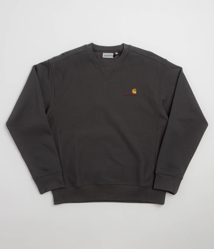 Carhartt American Script Crewneck Sweatshirt - Graphite
