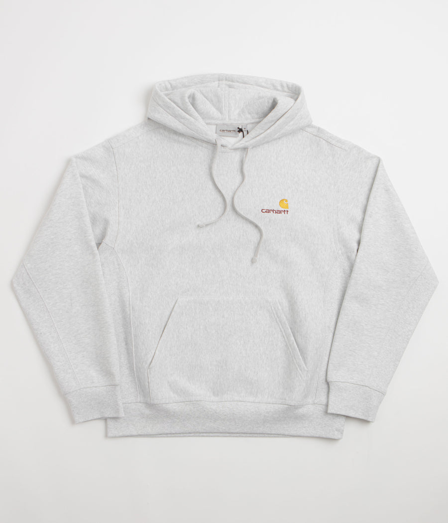 Carhartt American Script Hoodie in Ash Heather