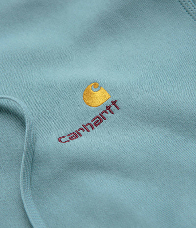 Carhartt American Script Hoodie in Citadel