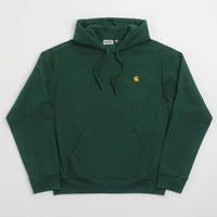 Carhartt American Script Hoodie in Dark Fir thumbnail