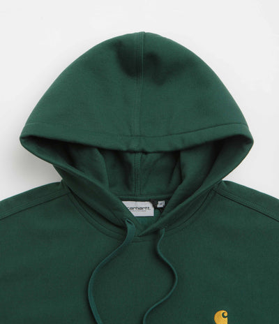 Carhartt American Script Hoodie in Dark Fir