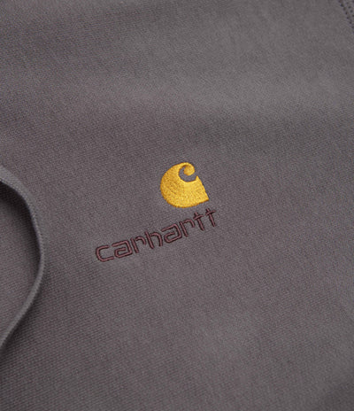 Carhartt American Script Hoodie in Porphyry