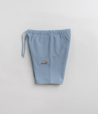 Carhartt American Script Sweat Shorts - Frosted Blue