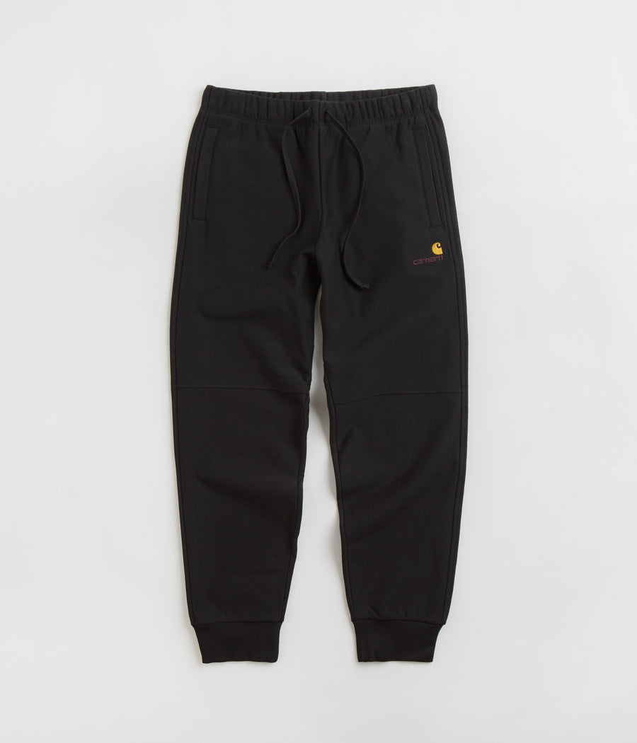 Carhartt American Script Sweatpants in Black