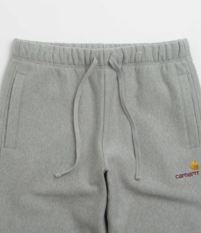 Carhartt American Script Sweatpants in Grey Heather