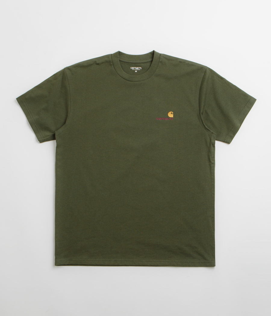 Carhartt American Script T-Shirt - Tarragon