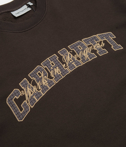 Carhartt Big School Crewneck Sweatshirt - Tobacco | Flatspot