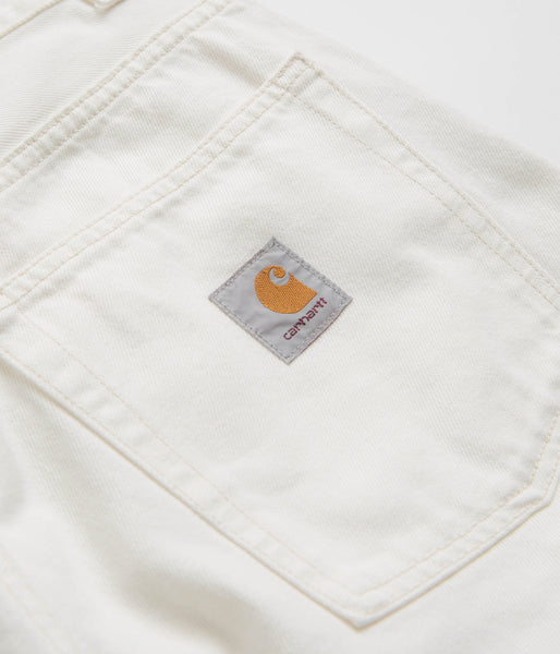 Carhartt Brandon Pants - White Rinsed | flatspot