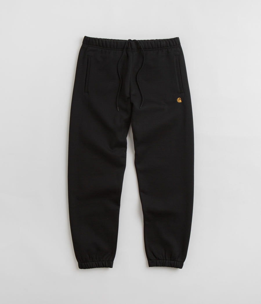 Carhartt Chase Sweatpants - Black / Gold