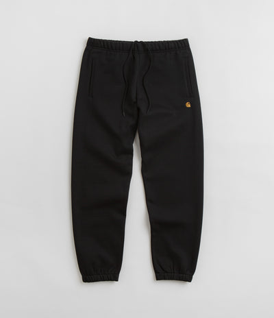 Carhartt Chase Sweatpants - Black / Gold