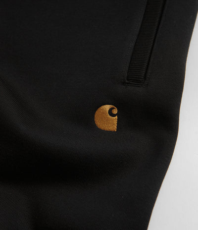 Carhartt Chase Sweatpants - Black / Gold