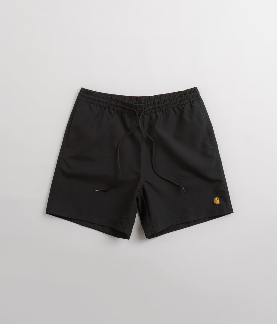 Carhartt Chase Swim Trunks - Black / Gold