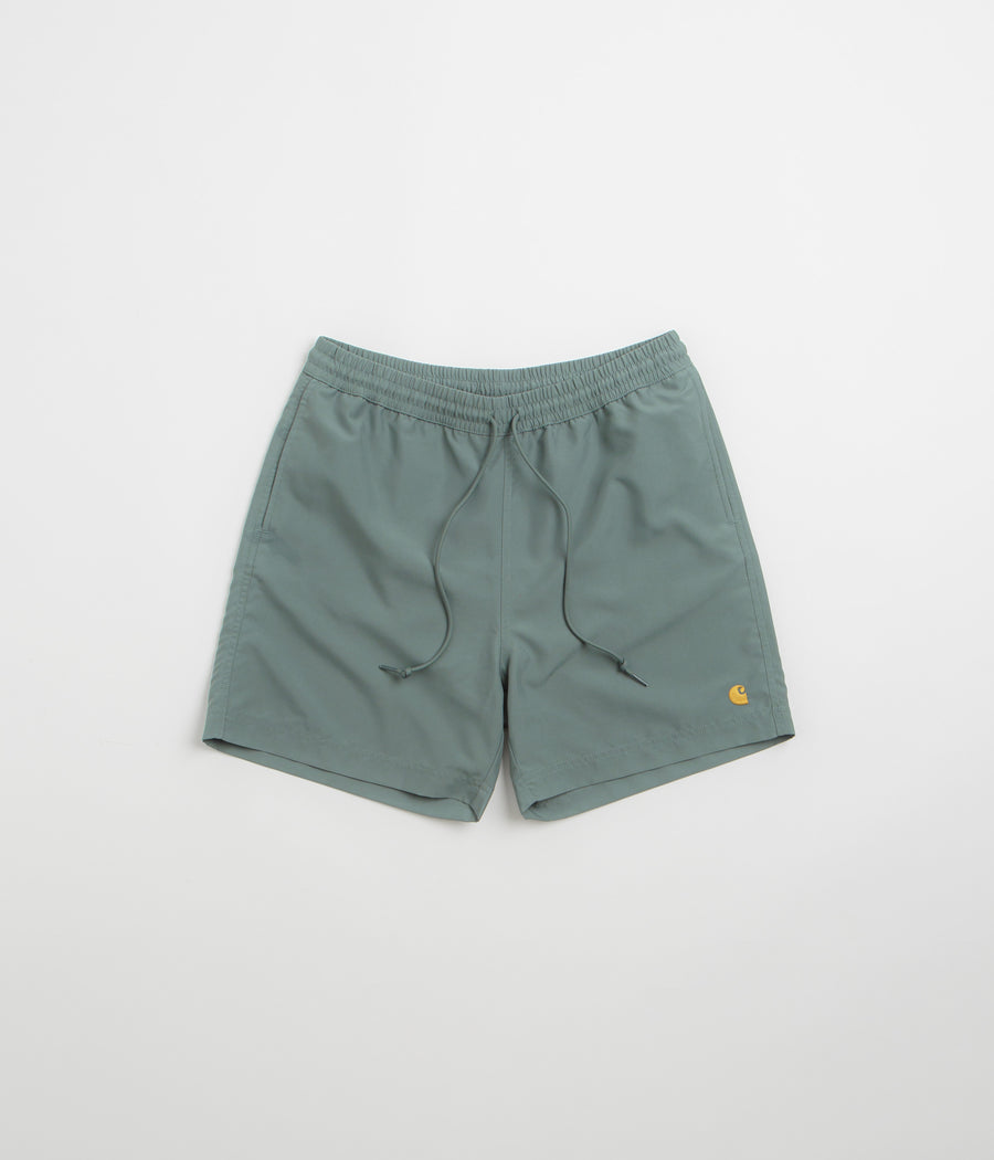 Carhartt Chase Swim Trunks - Velvet Green / Gold