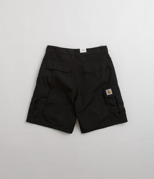 Carhartt Cole Cargo Shorts Rinsed Black Flatspot